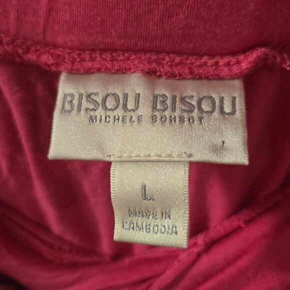 Bisou Bisou Hot Pink Wrap Skirt - Picture 2 of 2